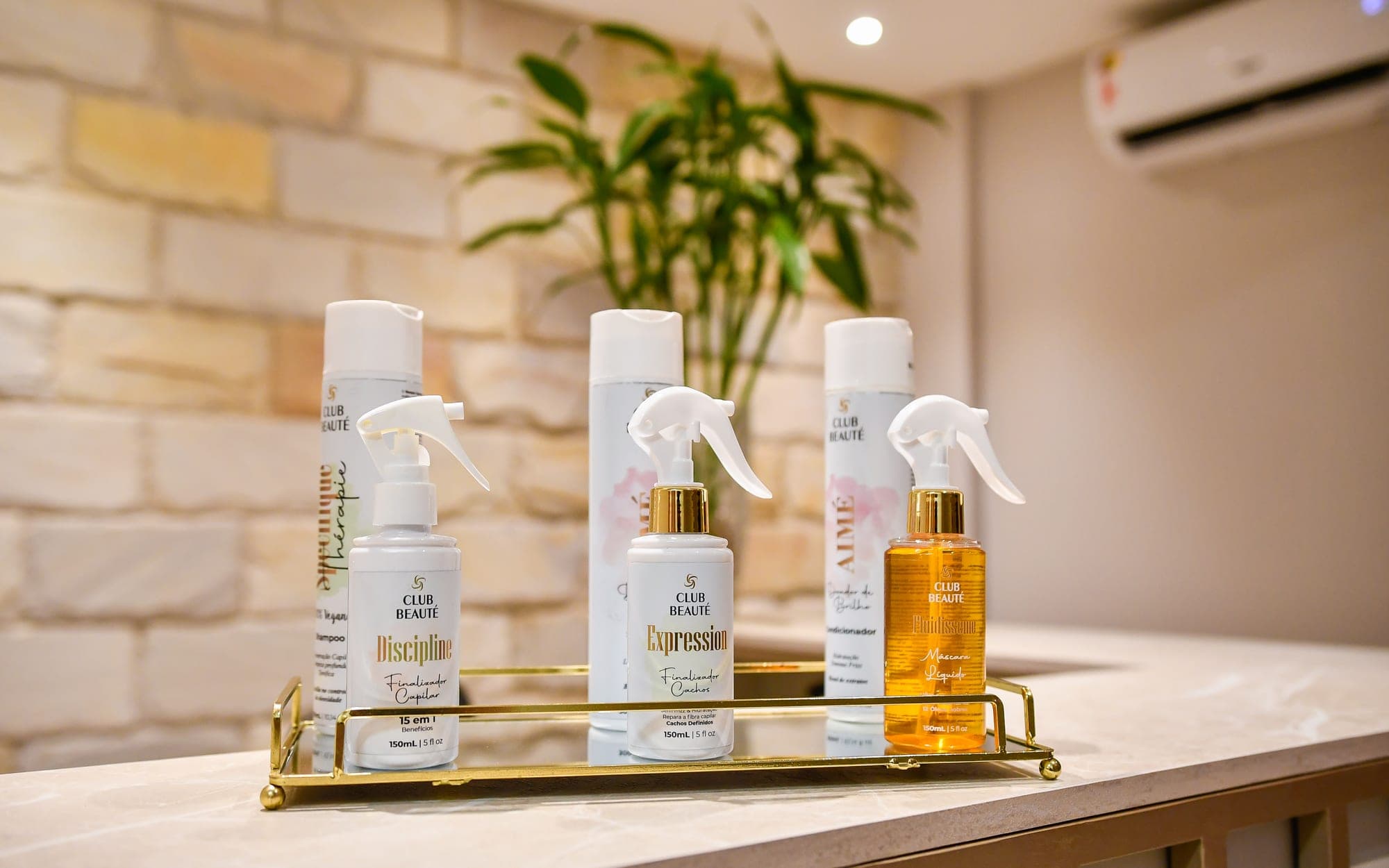 Linha própria Club Beauté: Disciplini, Expression e Aimé
